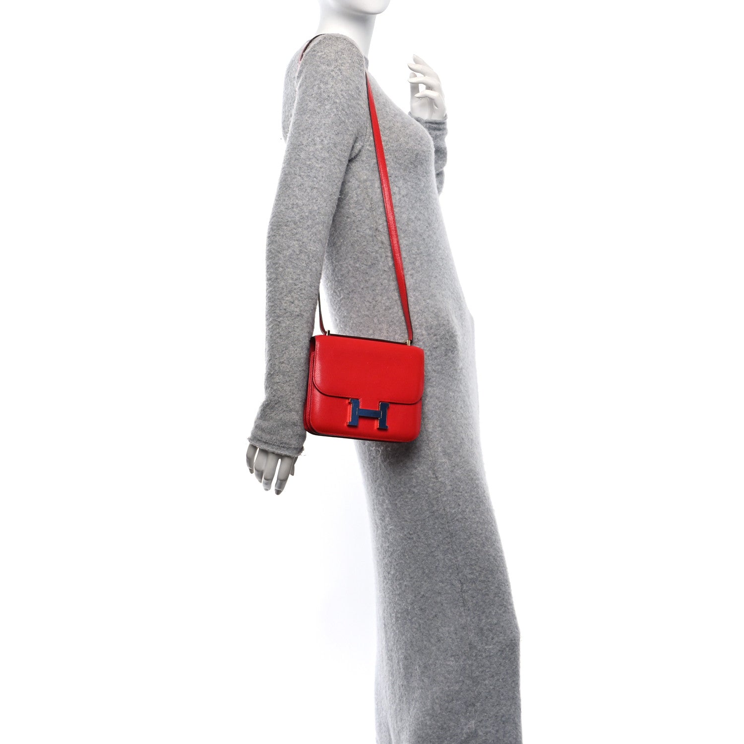 Hermes Chevre Mysore Constance 18 Rouge De Coeur 1682275