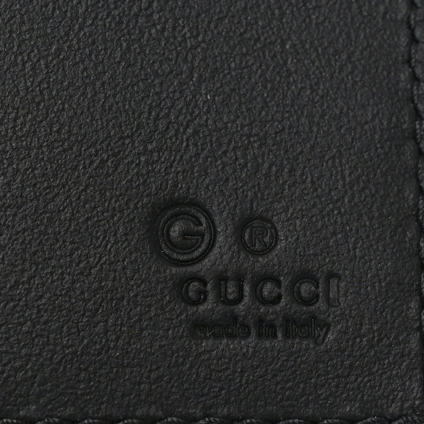 Microguccissima Bi-Fold Wallet Black