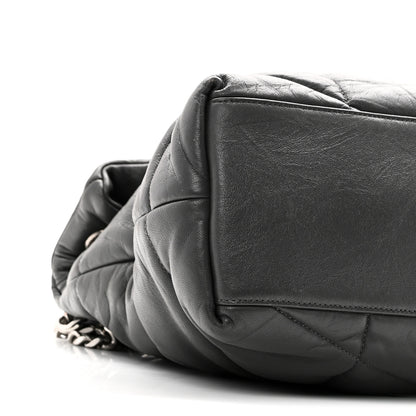 Saint Laurent Calfskin Quilted Medium Loulou Puffer Monogram Chain Satchel Storm 9 of 10