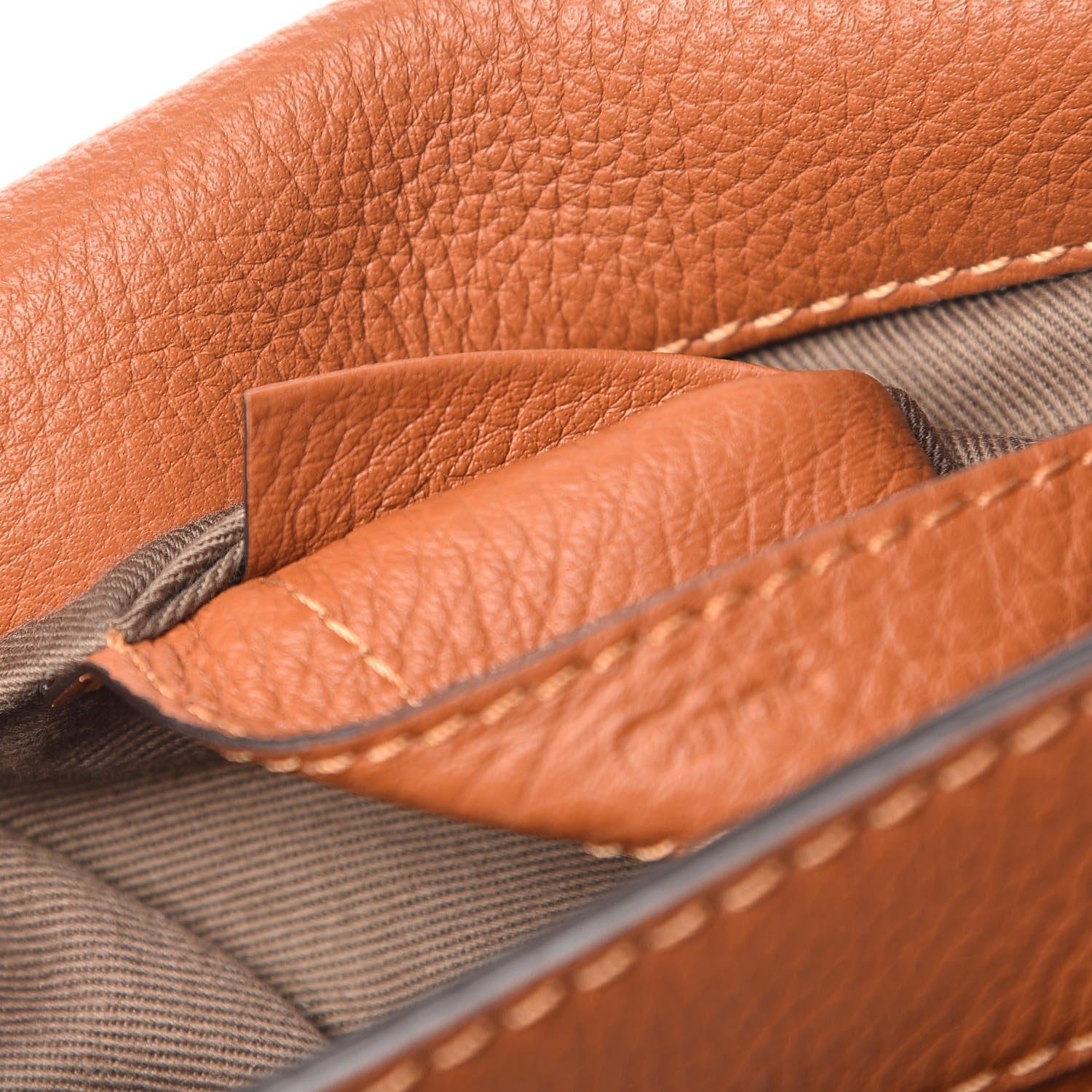 Chloe Calfskin Mini Marcie Round Crossbody Bag Tan 8 of 11