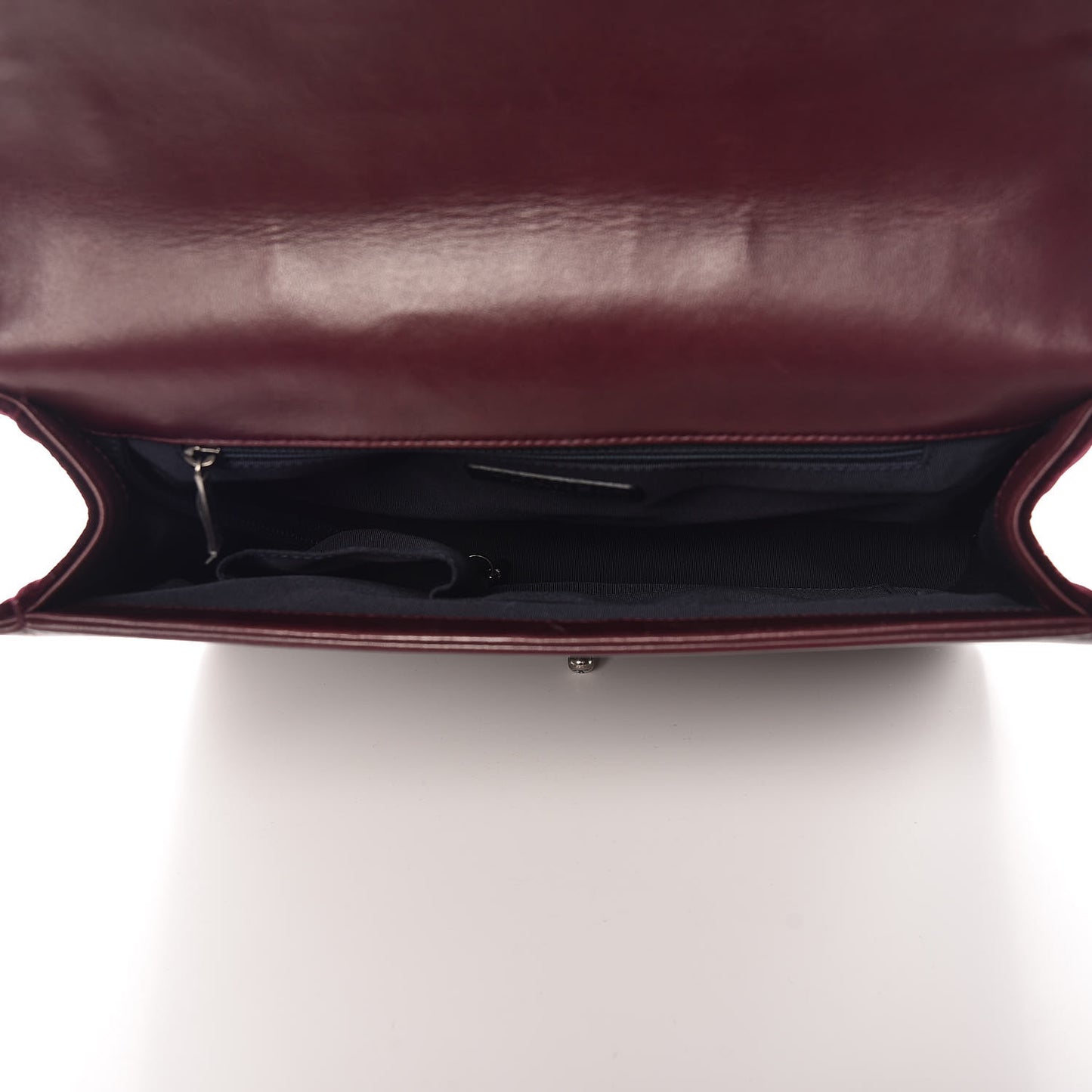 Velvet Tweed Large Boy Flap Burgundy