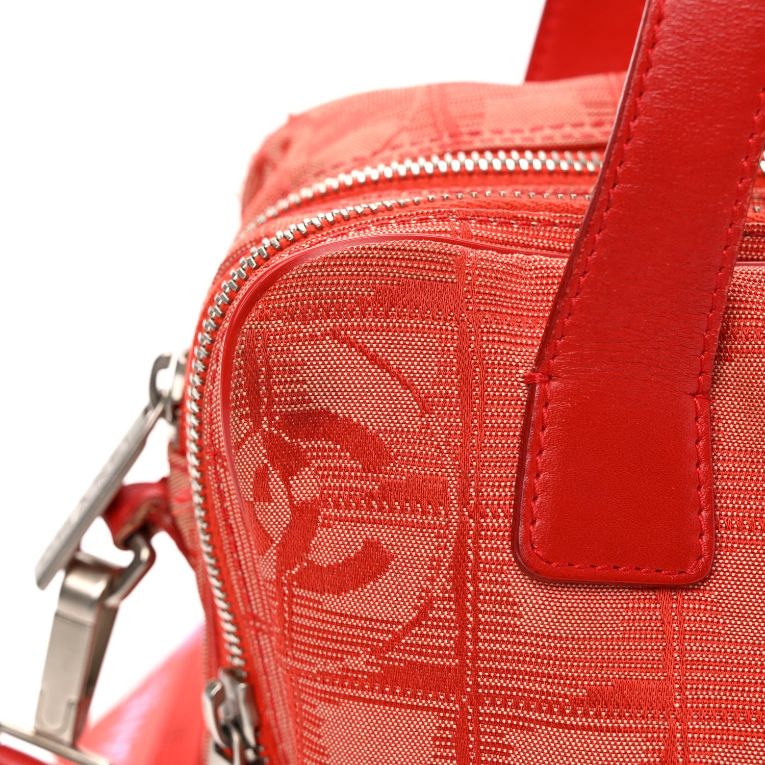 Chanel Nylon Small Travel Tote Red 13 of 15