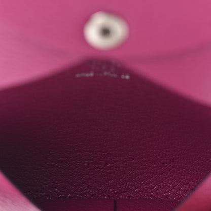 Hermes Chevre Mysore Calvi Card Case Rose Pourpre 6 of 6