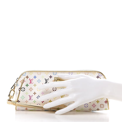 Louis Vuitton Monogram Multicolor Kate Clutch White 2 of 6