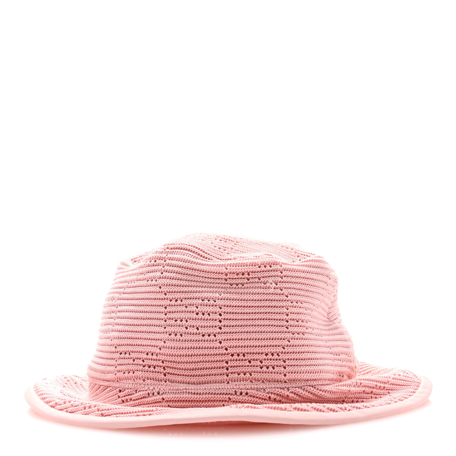 Gucci Cotton Crochet GG Monogram Bucket Hat M Pink 4 of 9