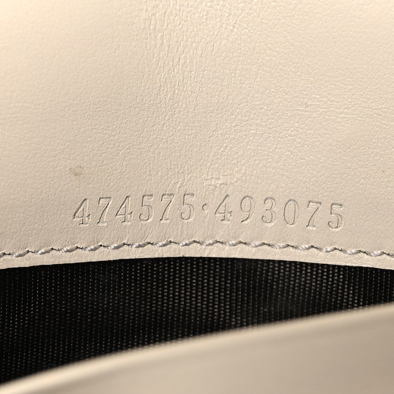 Gucci Calfskin Matelasse Aria GG Marmont Chain Wallet Mystic White 7 of 11