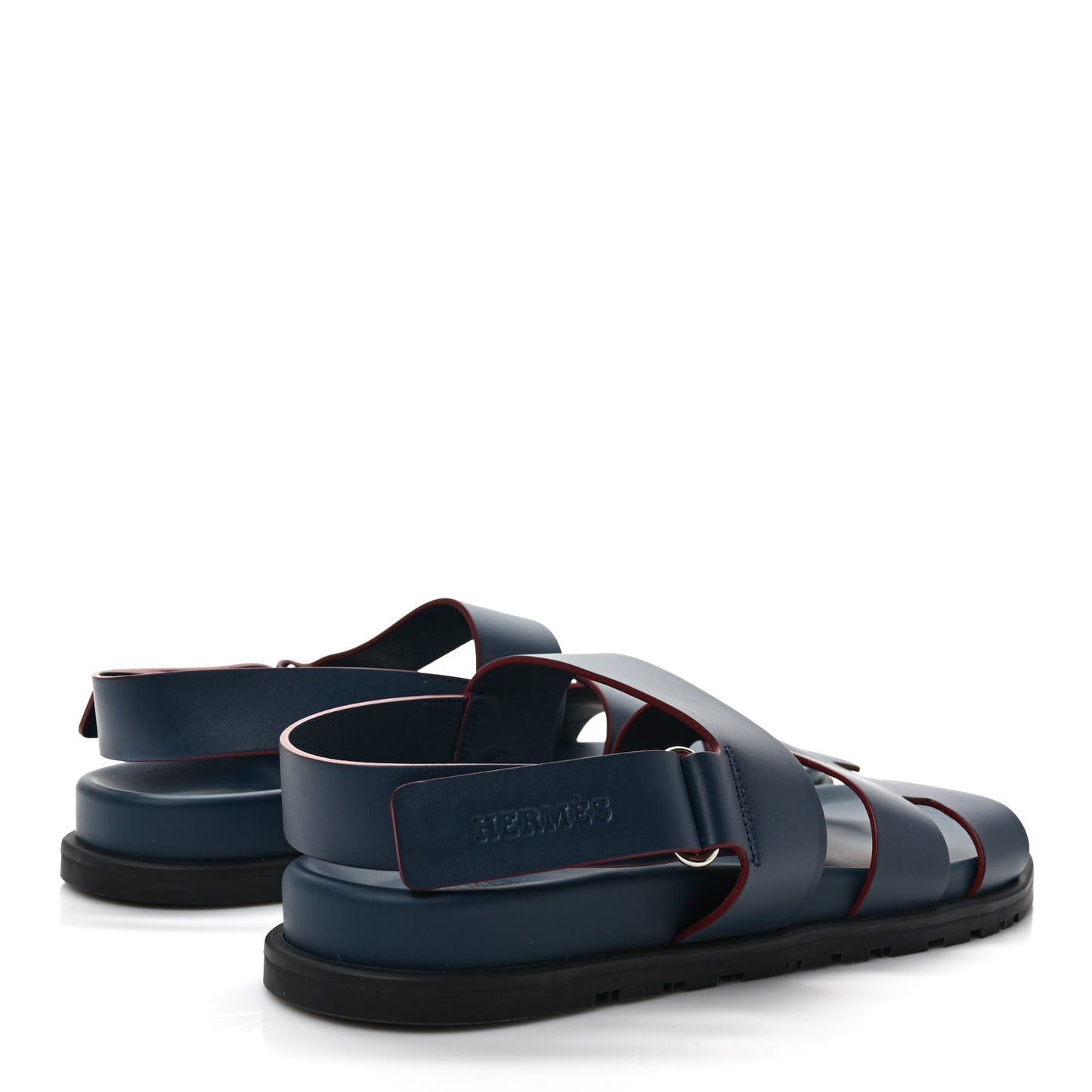 Calfskin Mens Genius Sandals 42.5 Marine