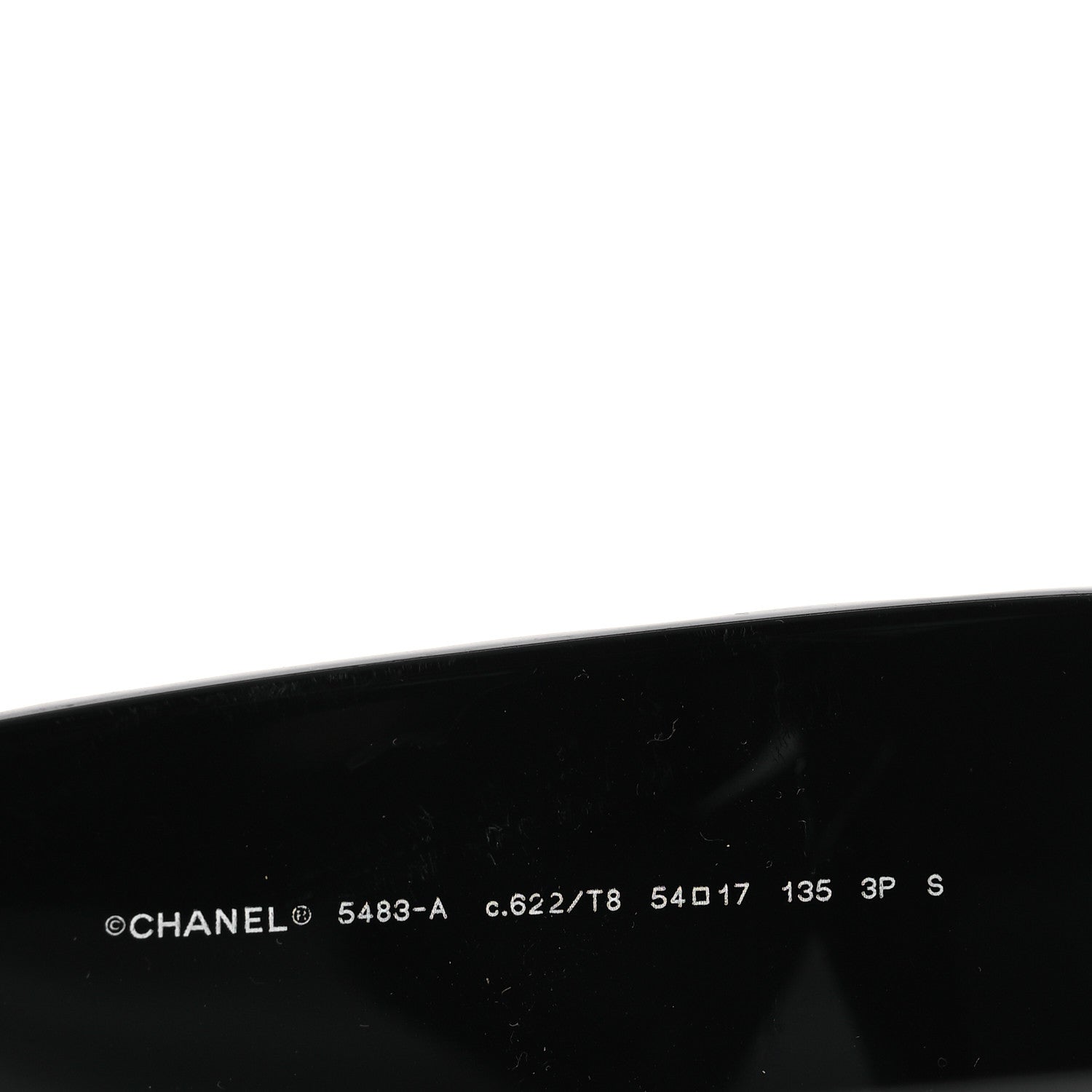 Chanel Acetate Quilted CC Rectangle Sunglasses 5483-A Black 6 of 8