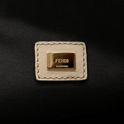 Fendi Suede Vitello Grace Micro FF Large Flat Pouch Nude Spring Maya 5 of 13