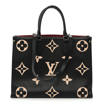 Louis Vuitton Empreinte Monogram Giant Onthego MM Black Beige 2 of 19
