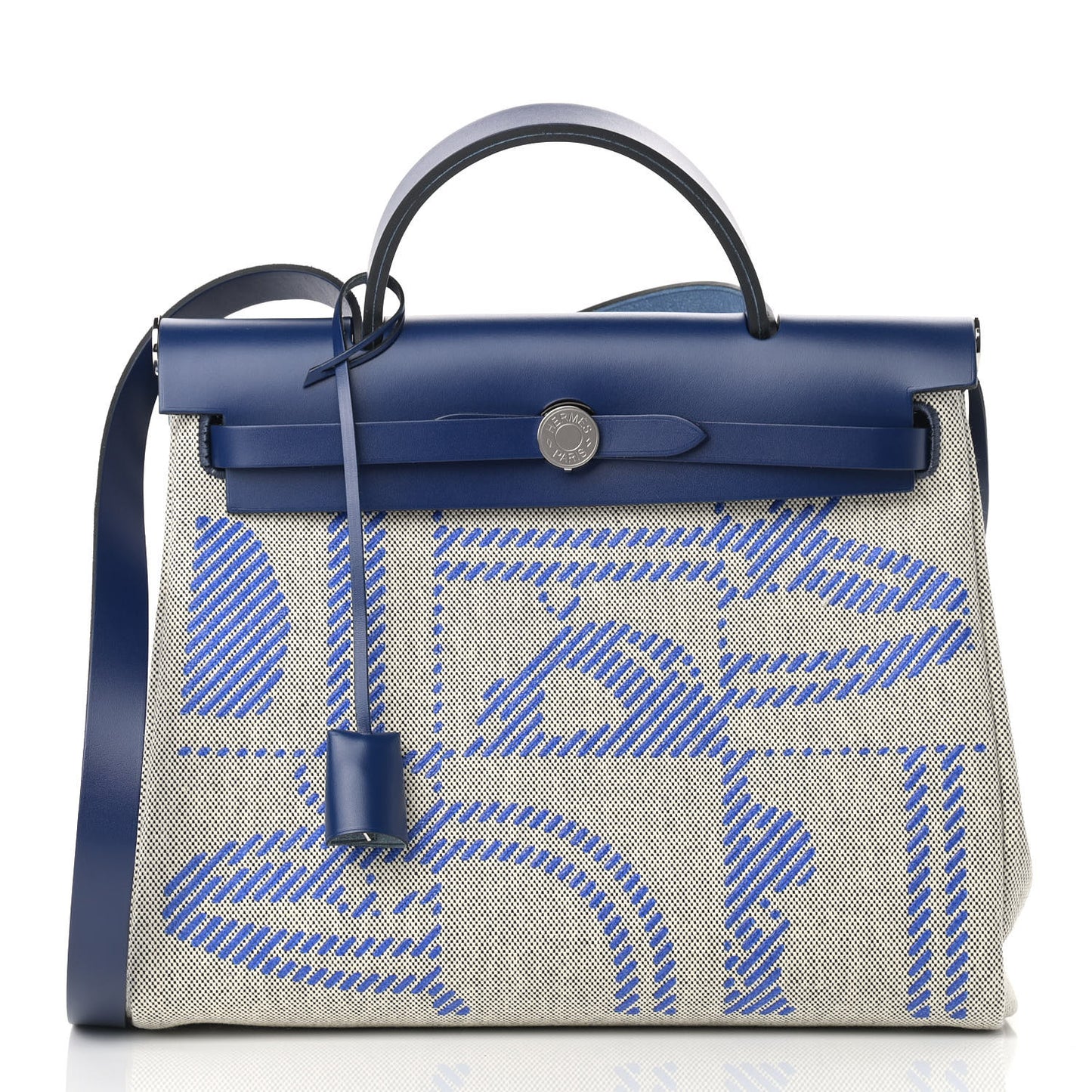 Vache Hunter Toile H Brides de Gala Herbag Zip Retourne 31 PM Bleu De France Ecru Black
