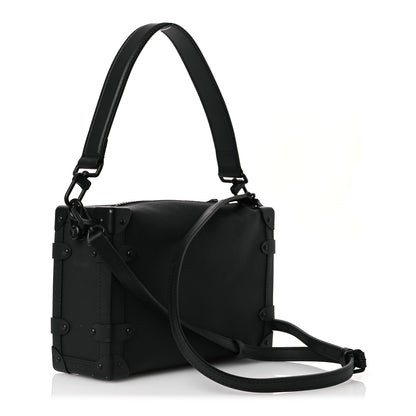 Louis Vuitton Calfskin Side Trunk MM Black 3 of 12