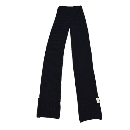 Gucci Wool Knit Scarf Navy 3 of 5