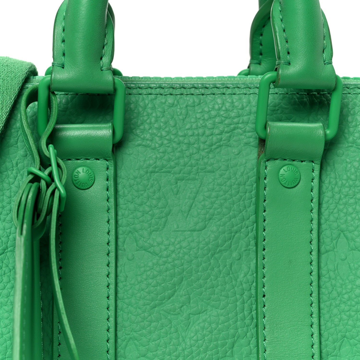 Louis Vuitton Monogram Taurillon Keepall Bandouliere 25 Minty