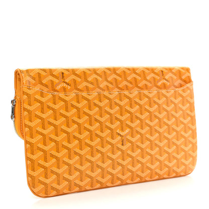 Goyard Goyardine Sainte Marie Soft Clutch Yellow 2 of 6