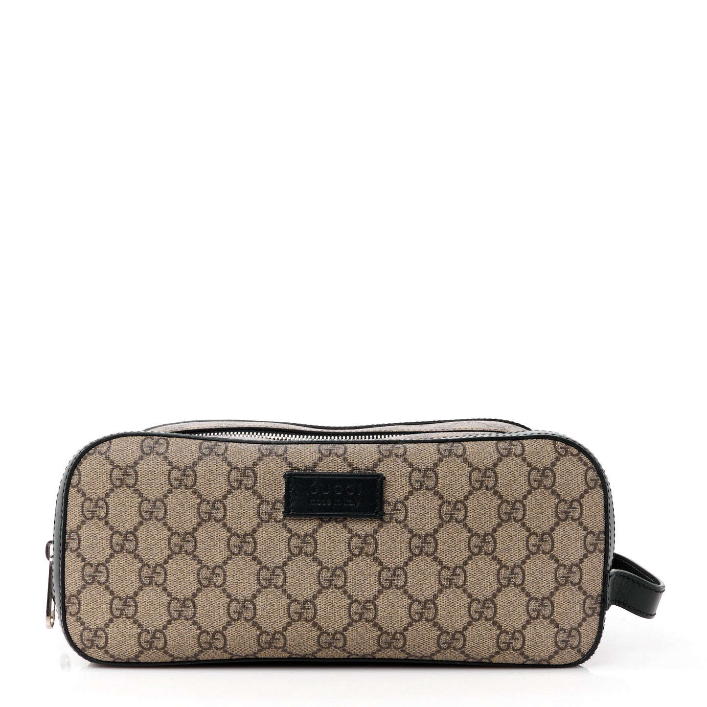 GG Supreme Monogram Toiletry Case Black