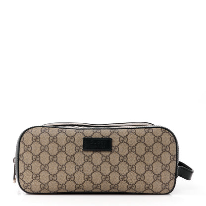 Gucci GG Supreme Monogram Toiletry Case Black 1 of 11