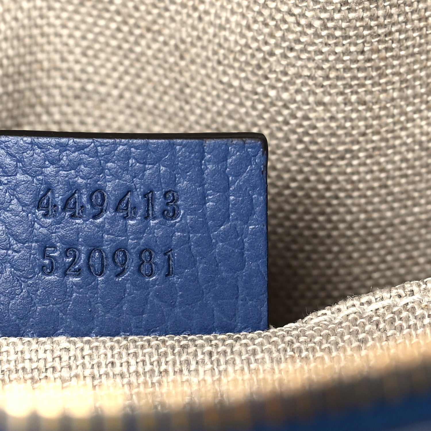 Gucci Monogram Dollar Calfskin Mini Bree Messenger Bag Beige Ebony Caspian 6 of 7