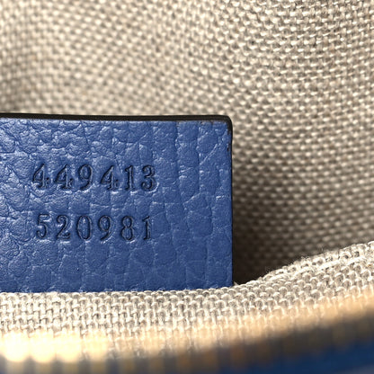 Gucci Monogram Dollar Calfskin Mini Bree Messenger Bag Beige Ebony Caspian 6 of 7