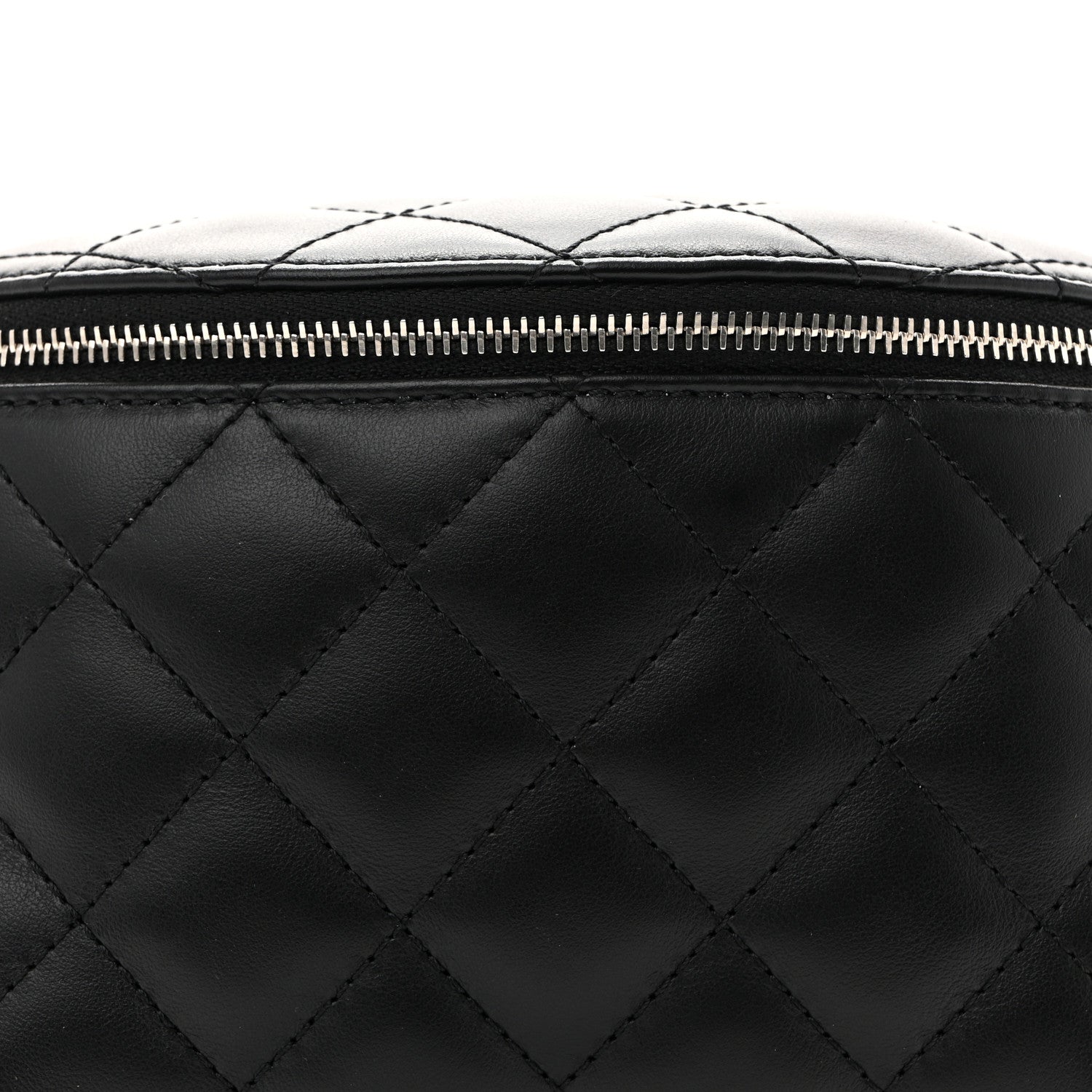 Chanel Calfskin Quilted Waist Belt Bag Black 9 of 12
