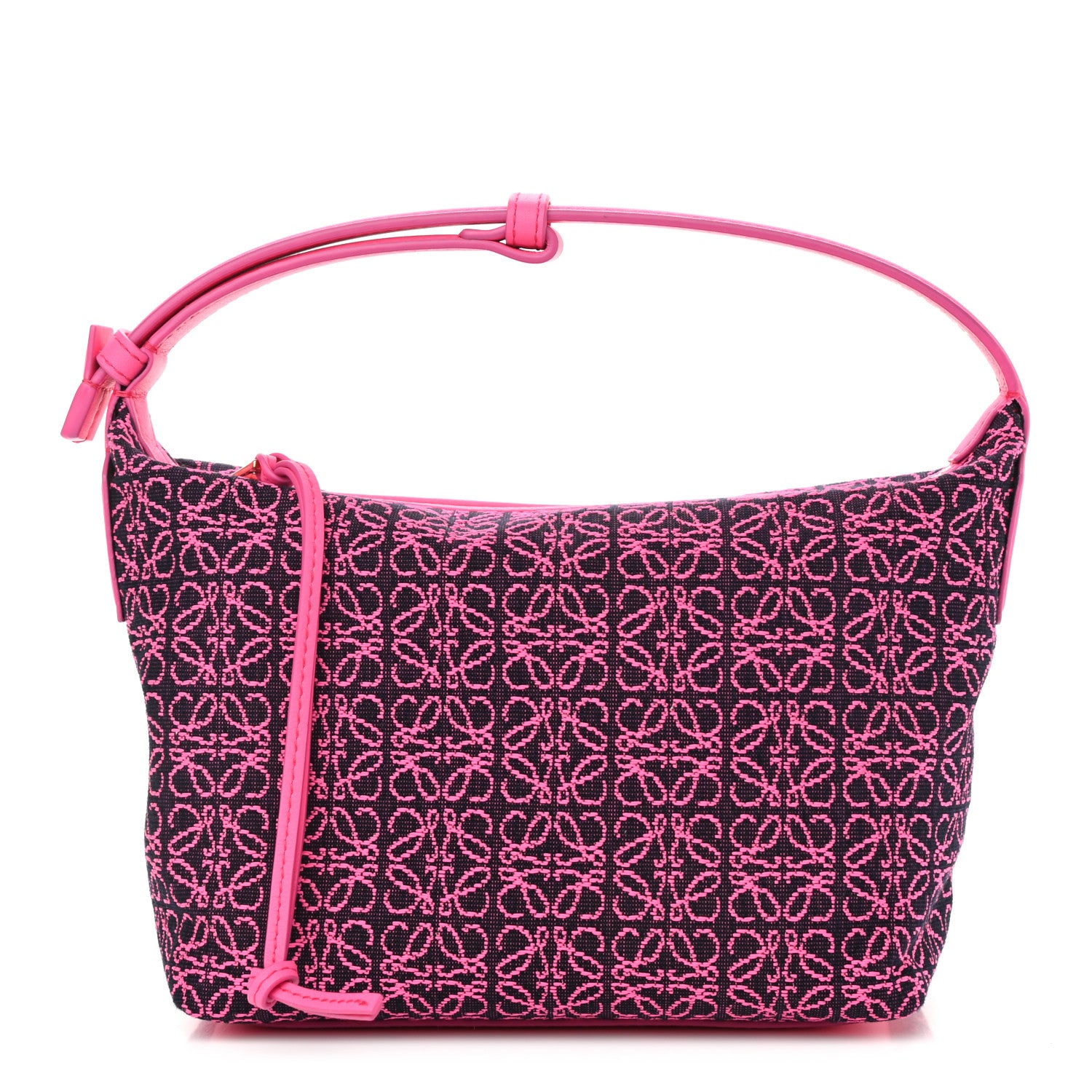 Loewe Jacquard Anagram Calfskin Small Cubi Bag Pink 1 of 10