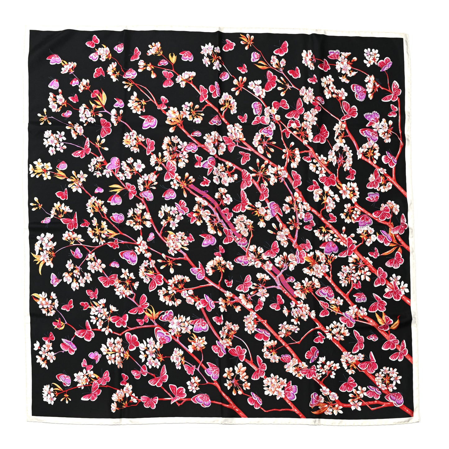 Silk Vol Amoureux des Azures Scarf 90