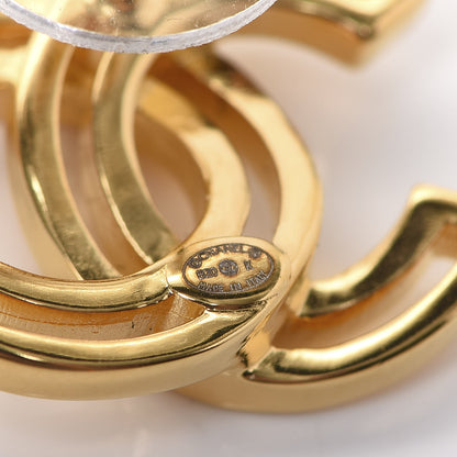 Chanel Metal Obazine CC Earrings Gold 4 of 5