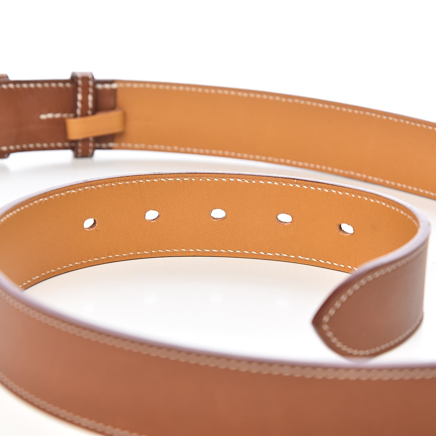 Hermes Barenia Etriviere 40mm Belt 90 Fauve 7 of 8
