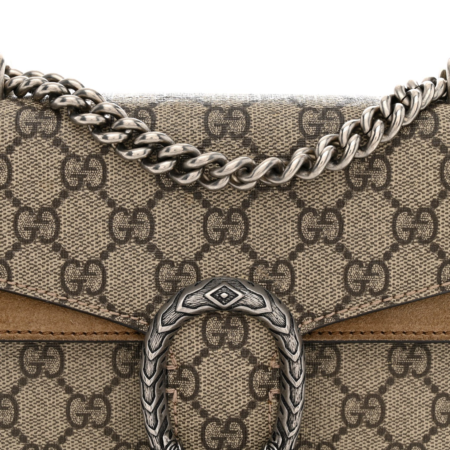 GG Supreme Monogram Mini Dionysus Shoulder Bag Taupe