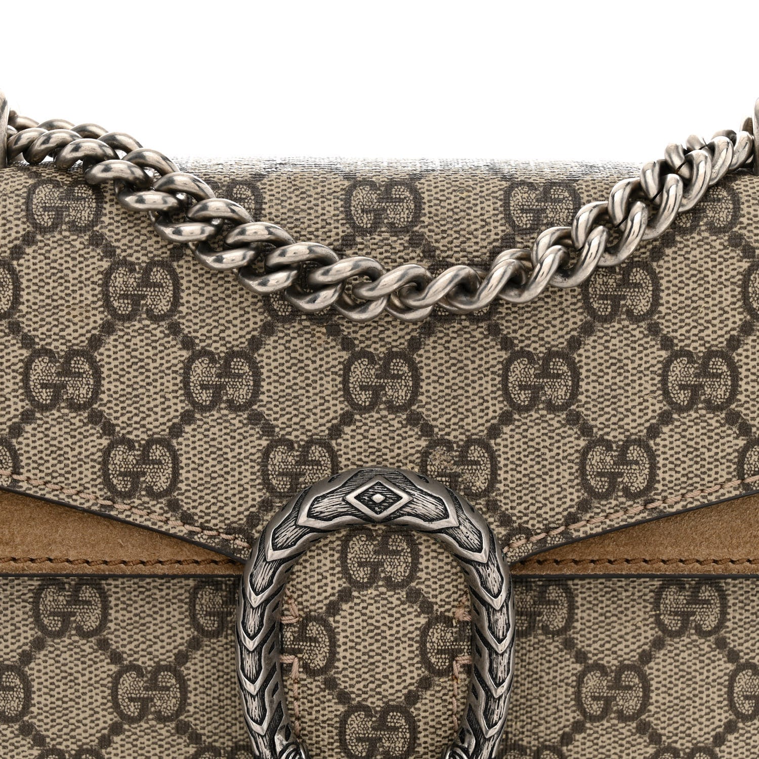 Gucci GG Supreme Monogram Mini Dionysus Shoulder Bag Taupe 7 of 10