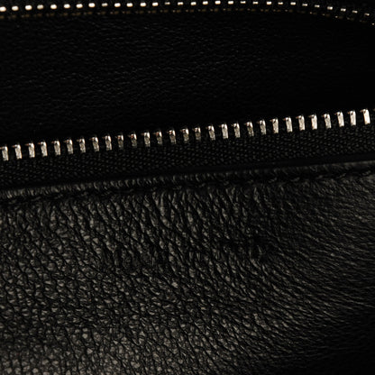 Celine Drummed Calfskin Large Edge Shoulder Bag Black 8 of 9