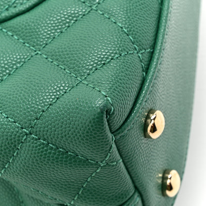 Chanel Caviar Quilted Mini Coco Handle Flap Green 14 of 14