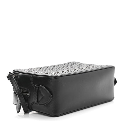 Alaia Calfskin Laser Cut Camera Bag Black 4 of 9