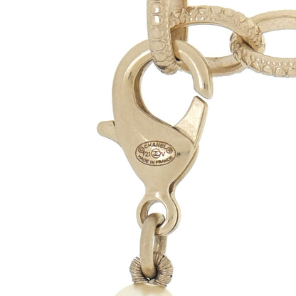 Chanel Pearl CC 100th Anniversary Necklace Light Gold 6 of 7
