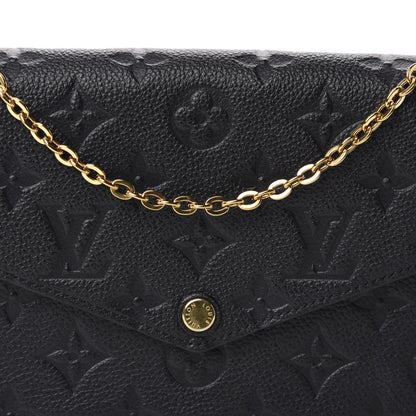 Louis Vuitton Empreinte Pochette Felicie Chain Wallet Black 12 of 12