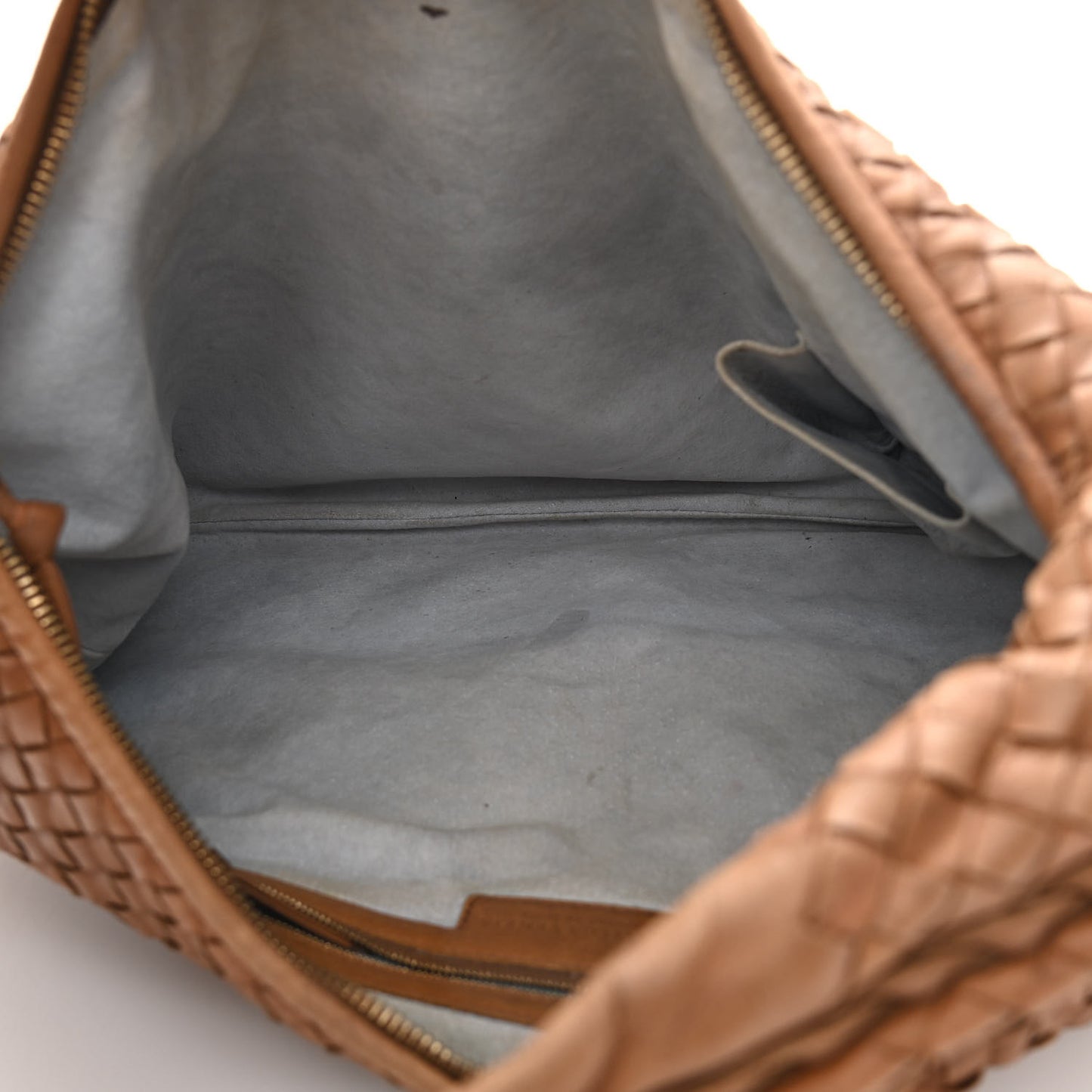 Nappa Intrecciato Large Veneta Hobo Noce