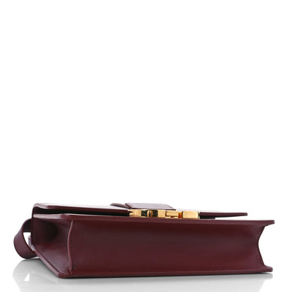 Christian Dior Smooth Calfskin 30 Montaigne Flap Bag Burgundy 4 of 8