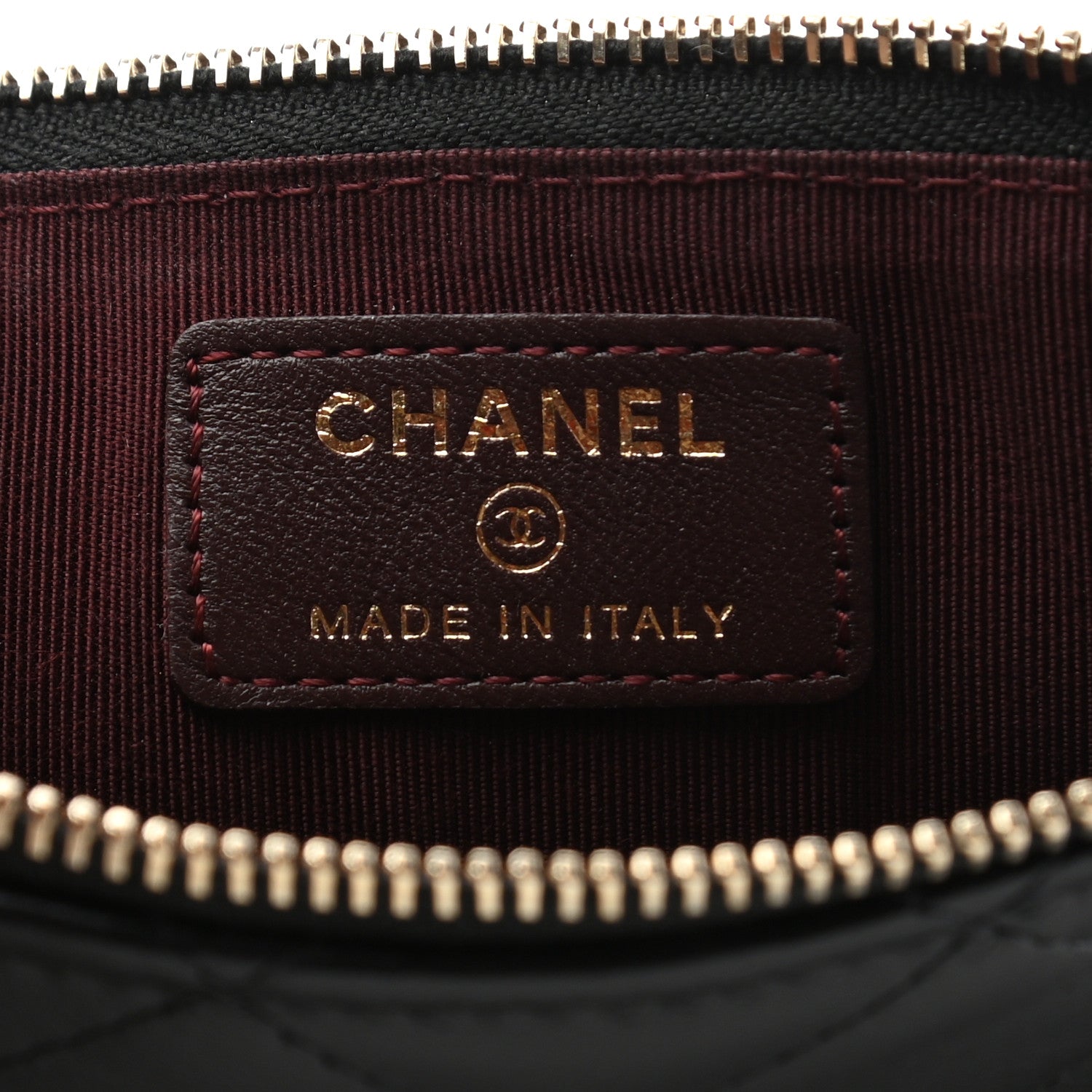 Chanel Lambskin Quilted Classic Flat Wallet Pouch Black 6 of 7