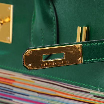Hermes Box Vibrato Birkin 35 Vert Clair 7 of 24