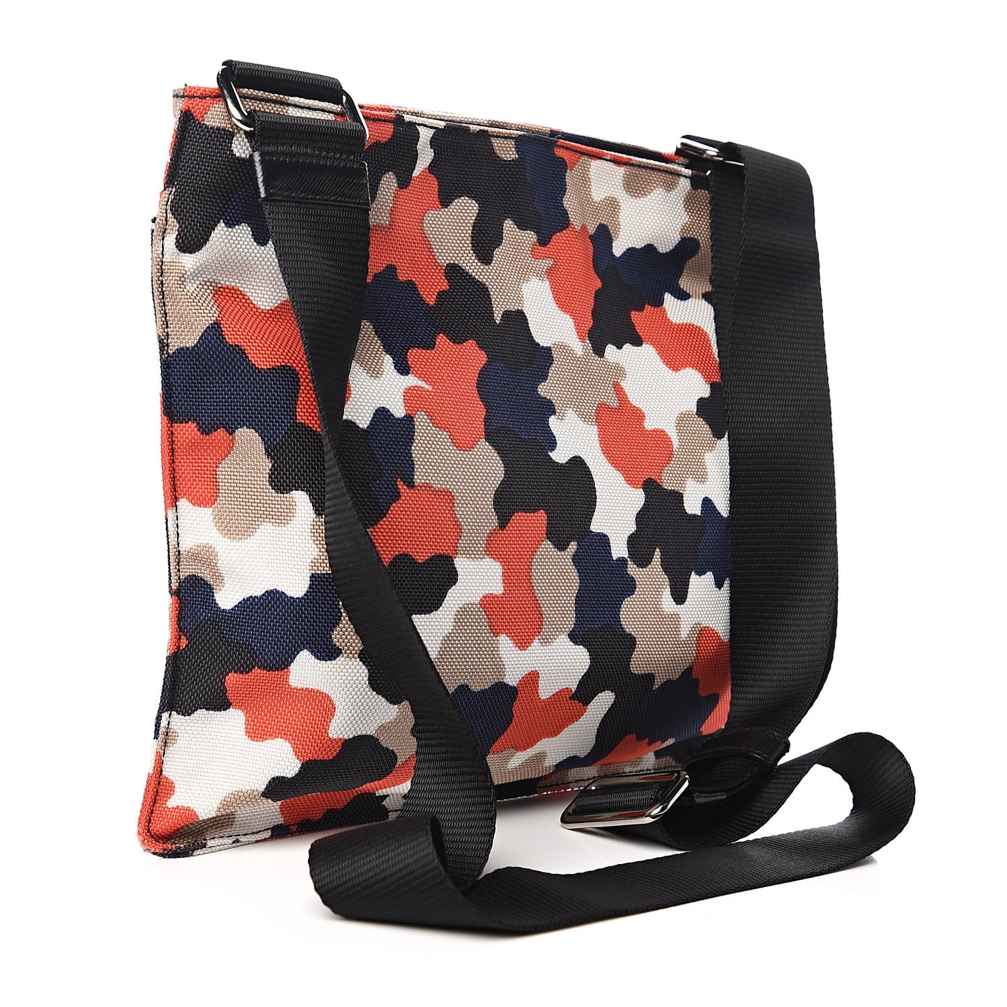 Cordura Saffiano Camouflage Crossbody Rosso