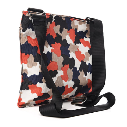 Prada Cordura Saffiano Camouflage Crossbody Rosso 2 of 9