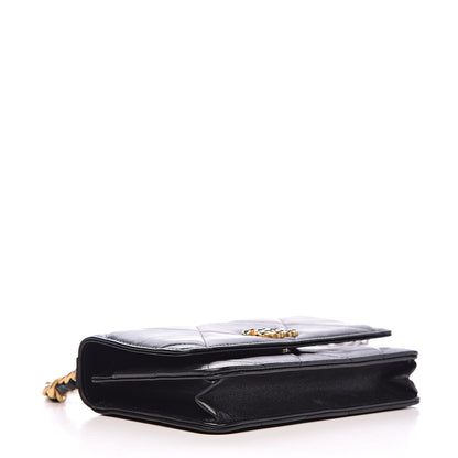 Chanel Goatskin Quilted 19 Wallet On Chain WOC Black 4 of 15