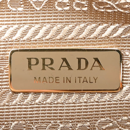 Prada Satin Crystal Metal Triangle Logo Mini Re-Edition 1978 Bucket Bag Platino 6 of 9