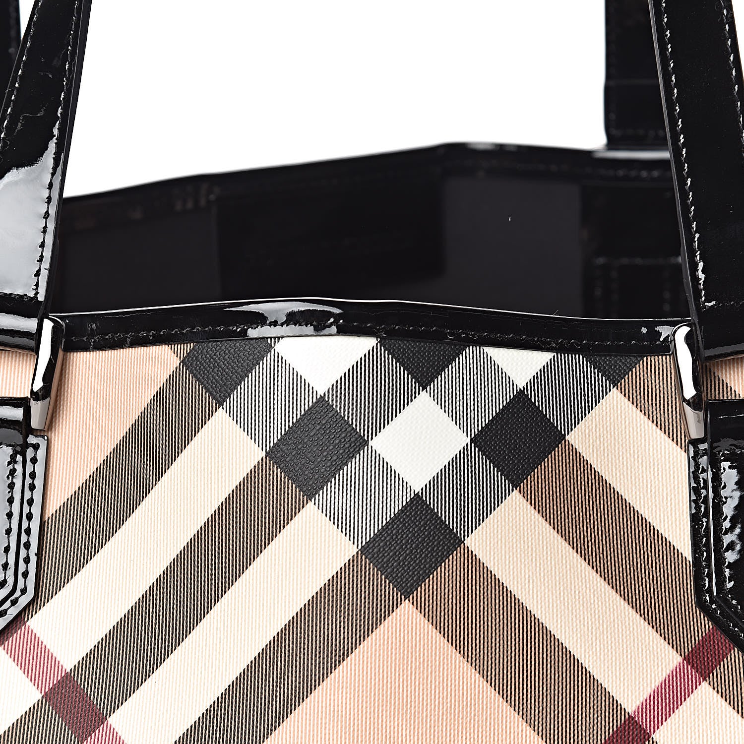 Burberry Nova Check Large Nickie Tote Black 9 of 12