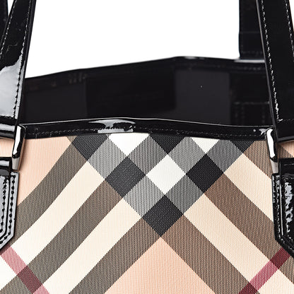 Burberry Nova Check Large Nickie Tote Black 9 of 12