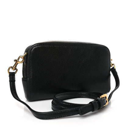Christian Dior Goatskin Double Saddle Pouch Black 3 of 9