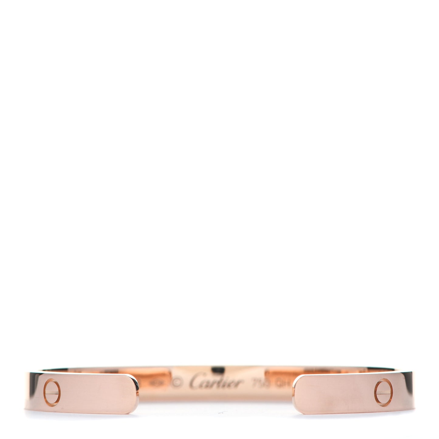 18K Pink Gold LOVE Cuff Bracelet 18