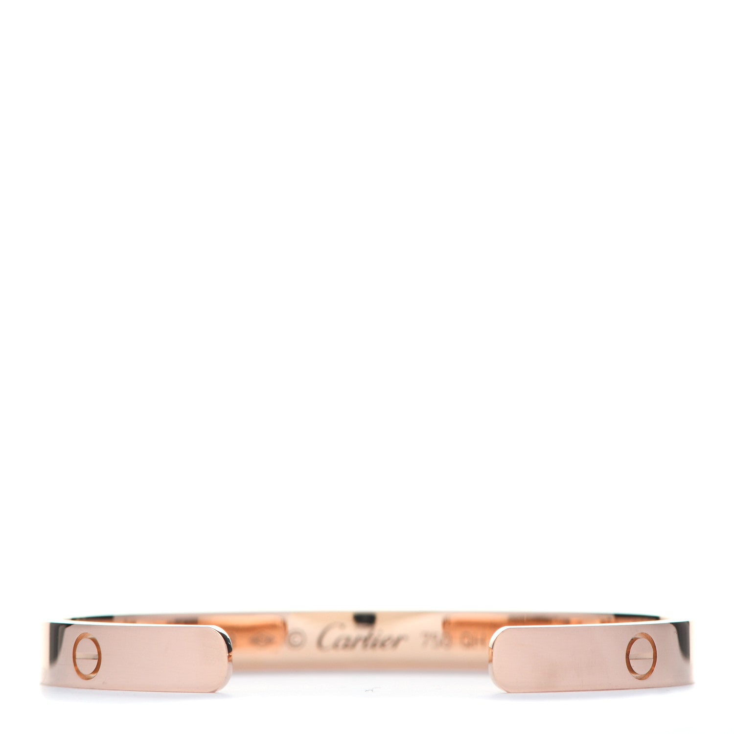 Cartier 18K Pink Gold LOVE Cuff Bracelet 18 3 of 5