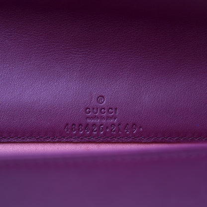 Gucci Velvet Matelasse GG Marmont Mini Bag Fuchsia Violet Cyclamen 5 of 10
