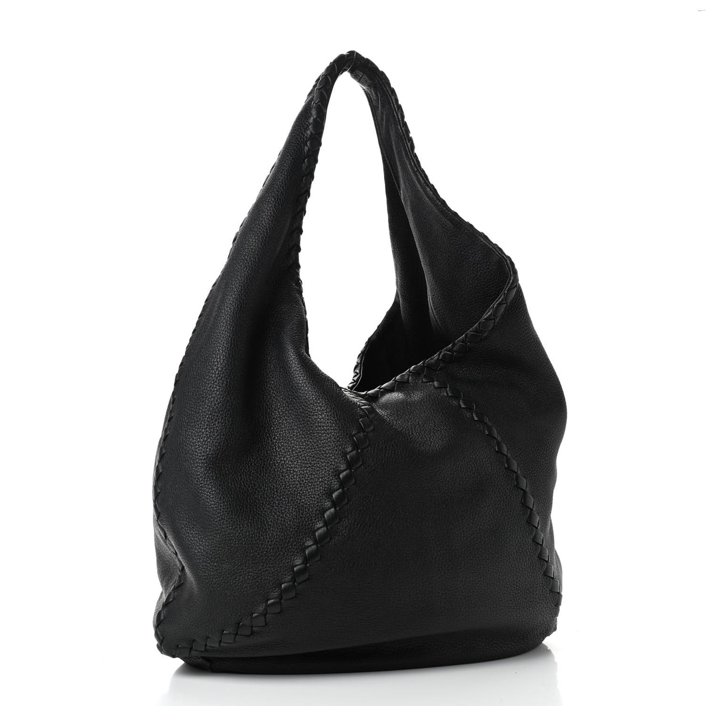 Cervo Deerskin Large Hobo Black
